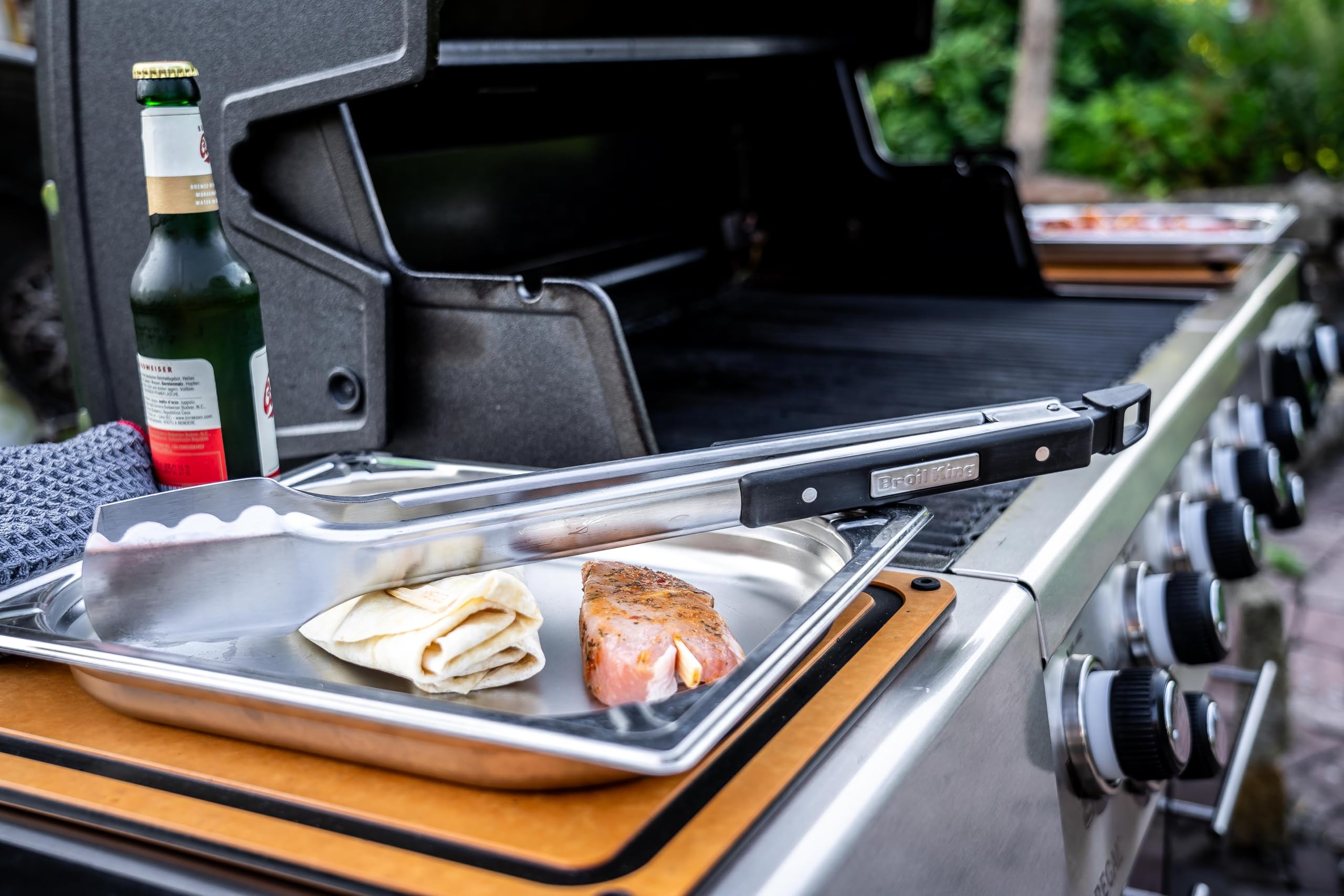 Broil King 64112 Zange Imperial SS, Silber, Schwarz