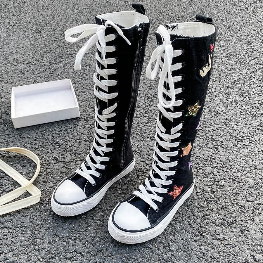 Kids high Tops Boys and Girls High Top Children's Canvas Shoes Fashion Street Dance... - Image 3