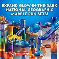 Vista 3 de National Geographic Marble Run with Motorized Elevator - 150-Piece Marble Maze Kit with Motorized Spiral Lift, 30 Marbles, Storage Bag & More