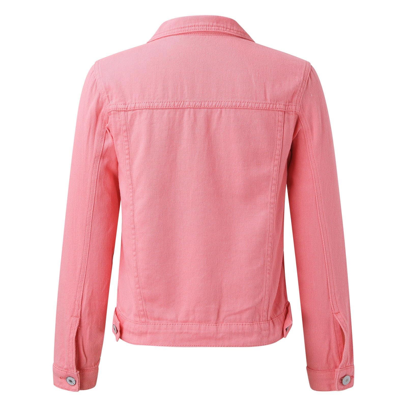 Chaqueta vaquera para mujer con botones y bolsillo