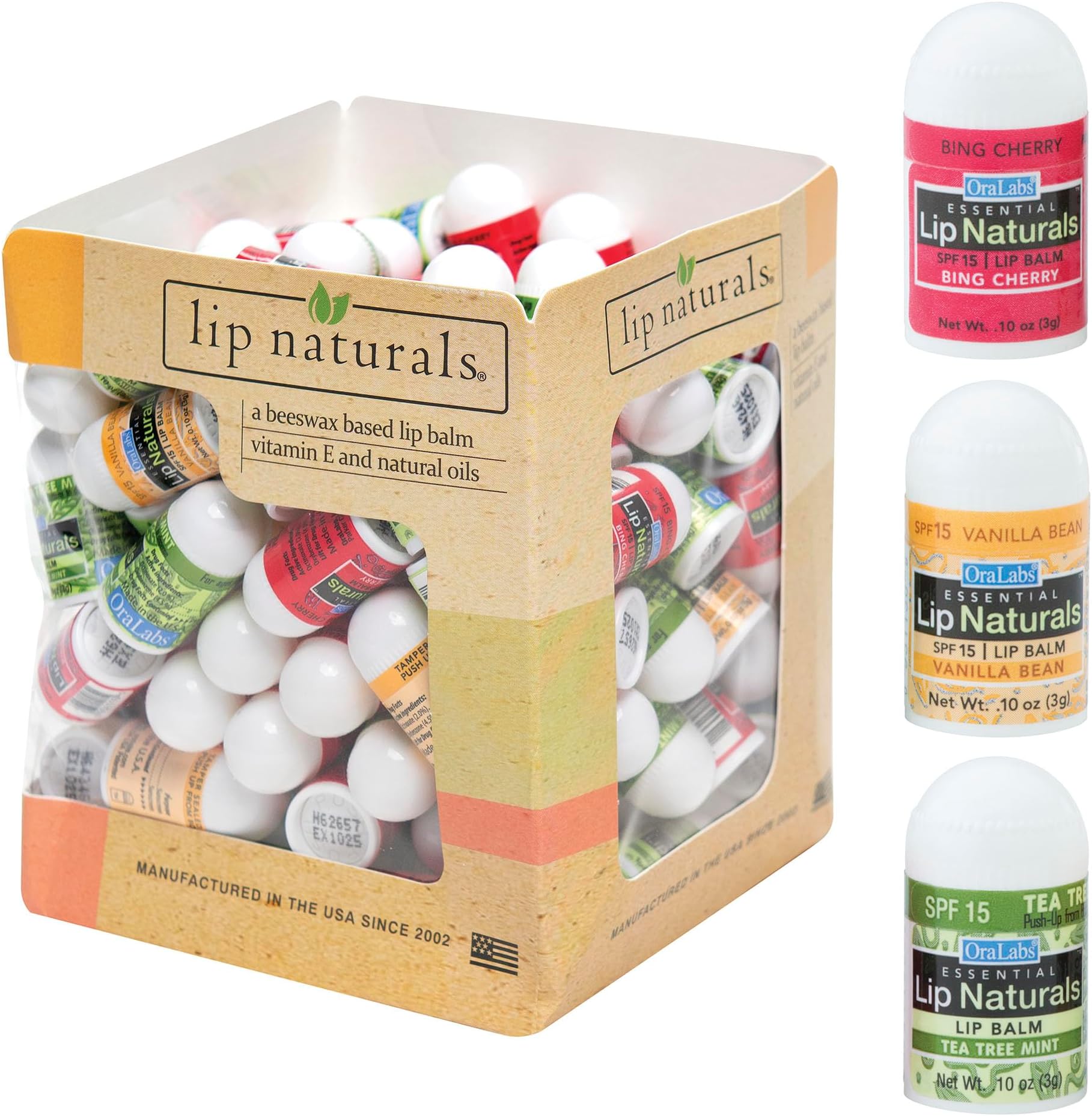 SmileMakers Lip Naturals SPF 15 Lip Balm - 100 per pack
