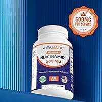 Vista 5 de Vitamatic Niacinamida 500 mg 240 Tabletas - Vitamina B3 sin rubor - Apoya la producción de energía