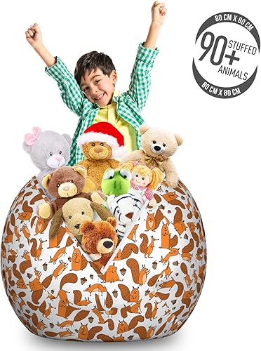 Miniatura 75 de Lunarable Silla de almacenamiento para adolescentes, coloridos patines de estilo retro, para actividades juveniles, para niñas y niños, divertido