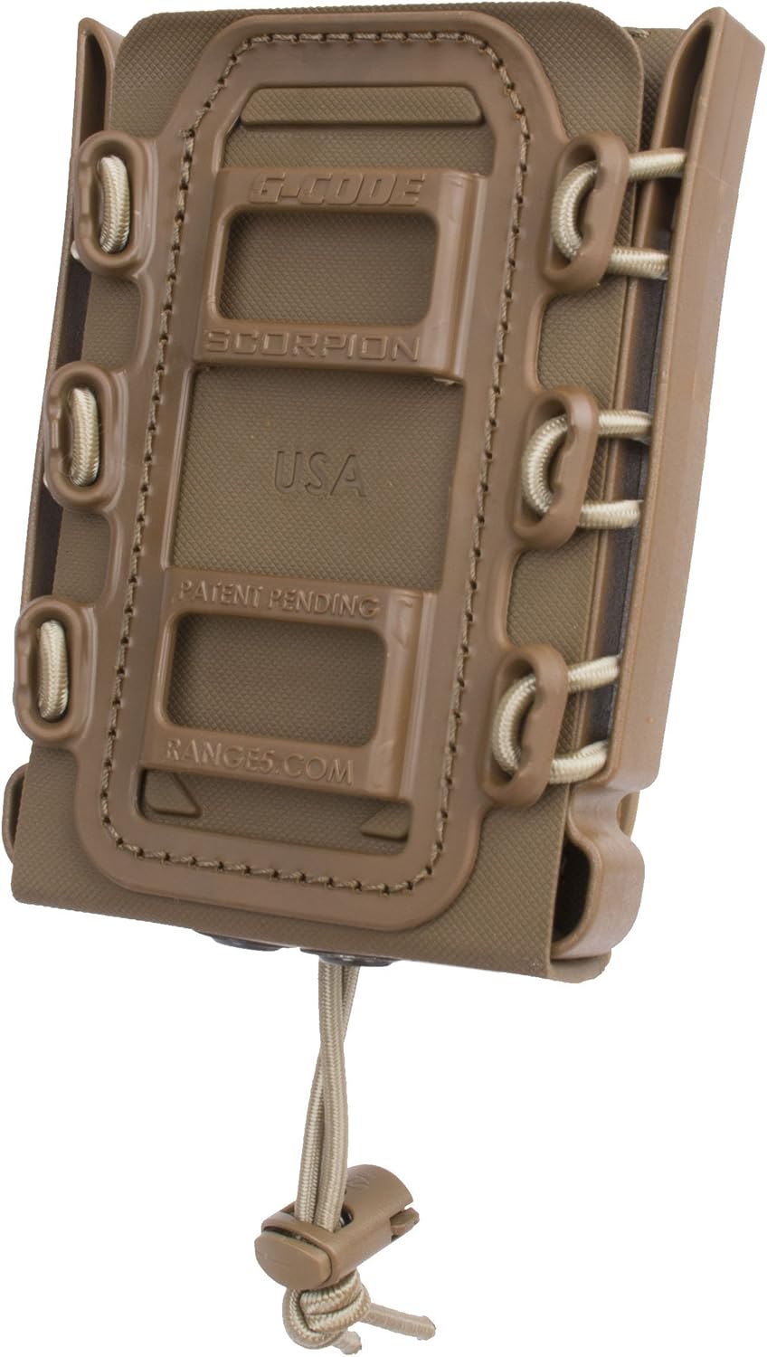 Rifle Soft Shell Scorpion Mag Carrier (TAN) with Paddle Attachment 100% Made in USA