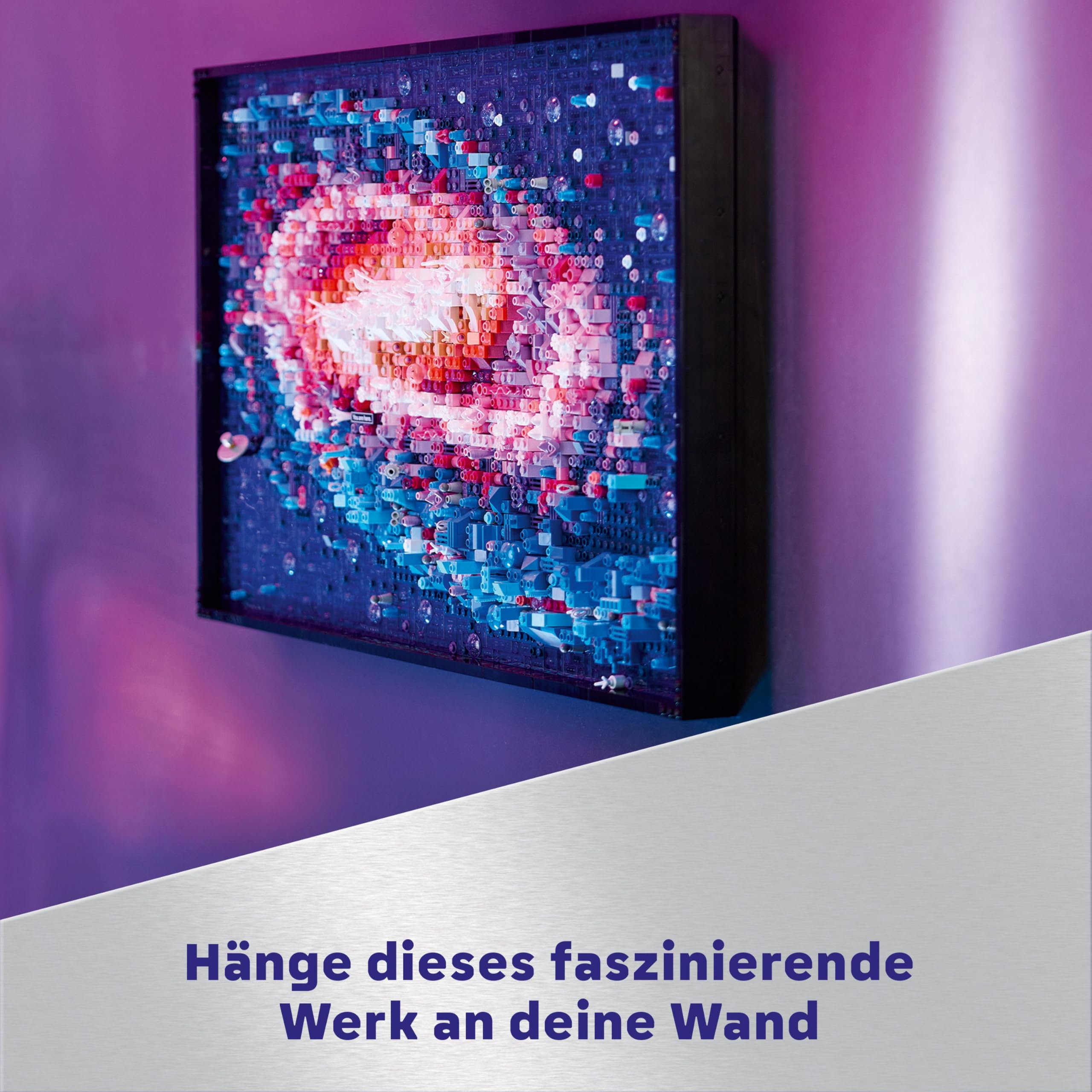 LEGO Art Die Milchstraßen-Galaxie, Wanddeko, Geschenk für Weltraum- und Astronomie-Fans, Bauset für Erwachsene, kreative Aktivität, Sonnensystem und Konstellationen, Wandkunst fürs Wohnzimmer 31212