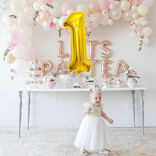 Miniatura 4 de Globo dorado con el número 17 de 40 pulgadas, globos grandes de Mylar para niños de 17 años, decoraciones de fiesta de cumpleaños, bodas,