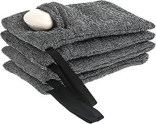 4Pack Exfoliating Soap Pouch Nylon Soap Saver Bag Mesh Soap Bag Body Scr...