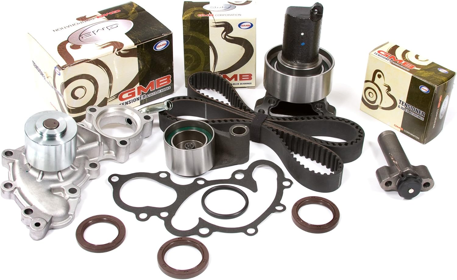Evergreen TBK240HWPT Compatible With 93-95 Toyota Pickup 4 Runner T100 3.0L 3VZE Timing Belt Kit Water Pump