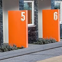 Vista 5 de Plantillas de números grandes de 8 pulgadas, plantilla de números de 0 a 9 plantillas de números de dirección de plástico reutilizables