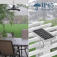 Vista 5 de JACKYLED Paquete de luz solar de doble cabezal y luz colgante solar de una sola cabeza
