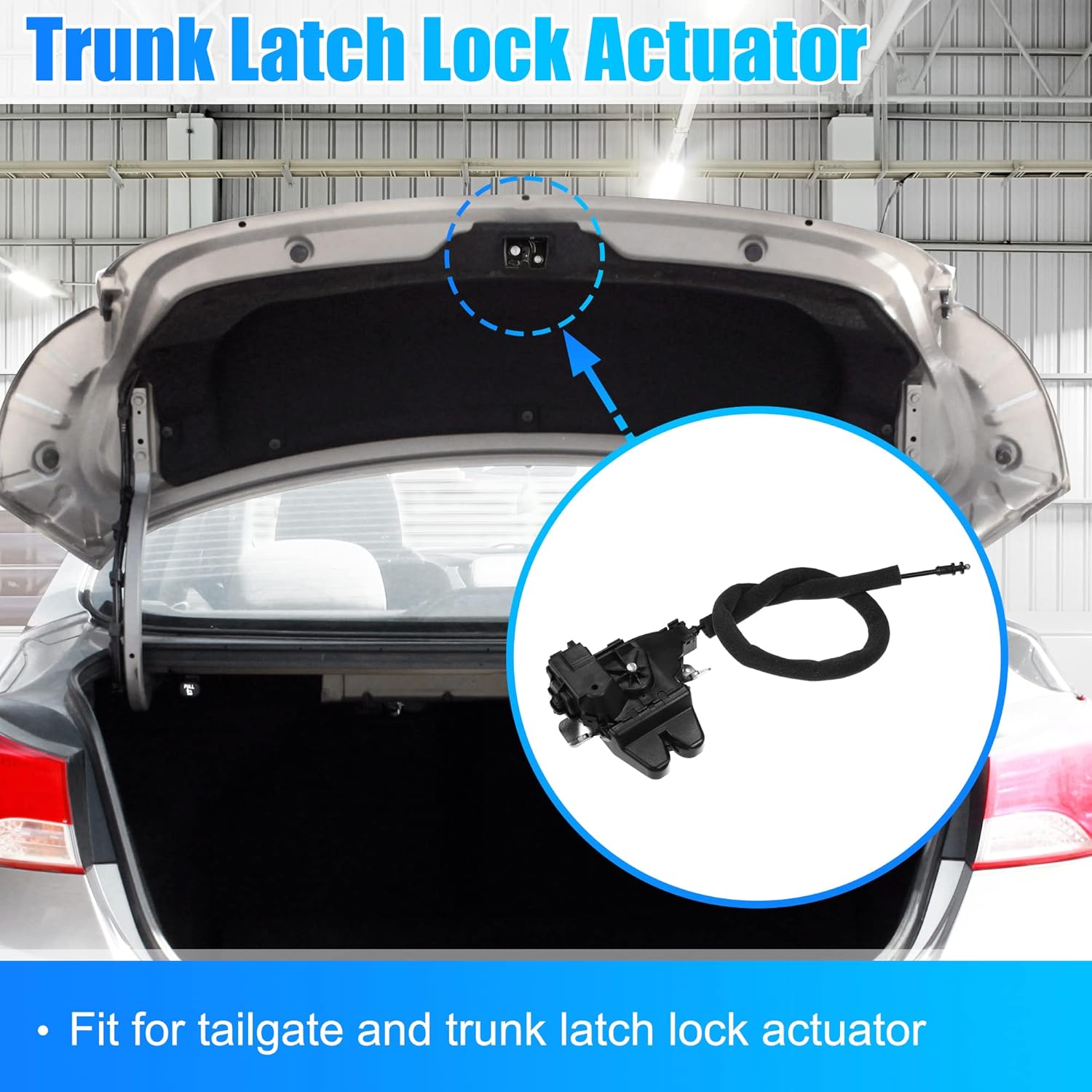 X AUTOHAUX 2047500485 Rear Trunk Tailgate Door Lock Latch Actuator Assembly for Mercedes-Benz C63 for AMG 2008-2015 for Mercedes-Benz E300 2017-2019