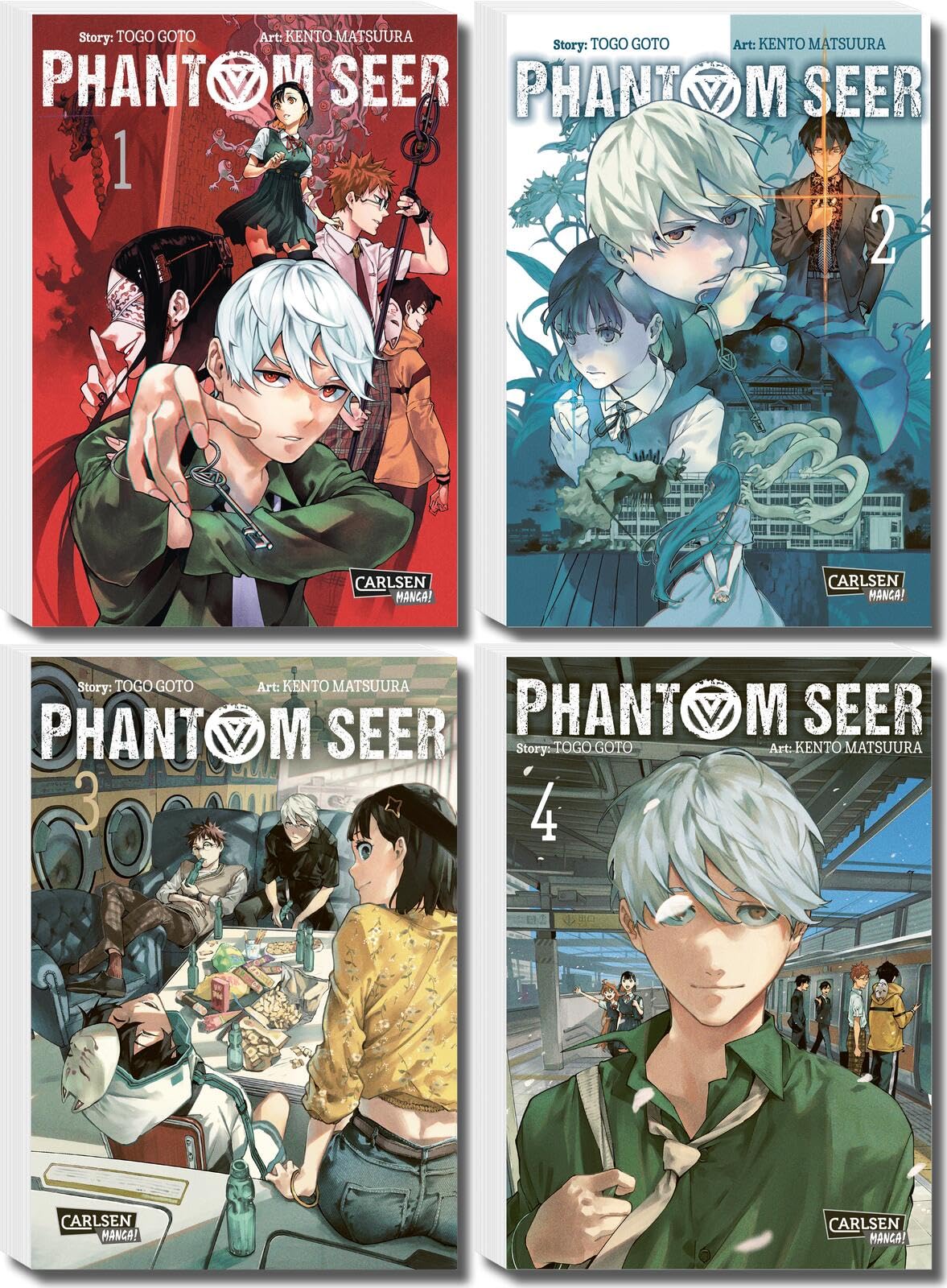 Carlsen Manga Phantom Seer Komplettpack 1-4: Spannendes Fantasy-Abenteuer Um Eine Übersinnliche Jagd Auf Geister, Dämonen Und Phantome