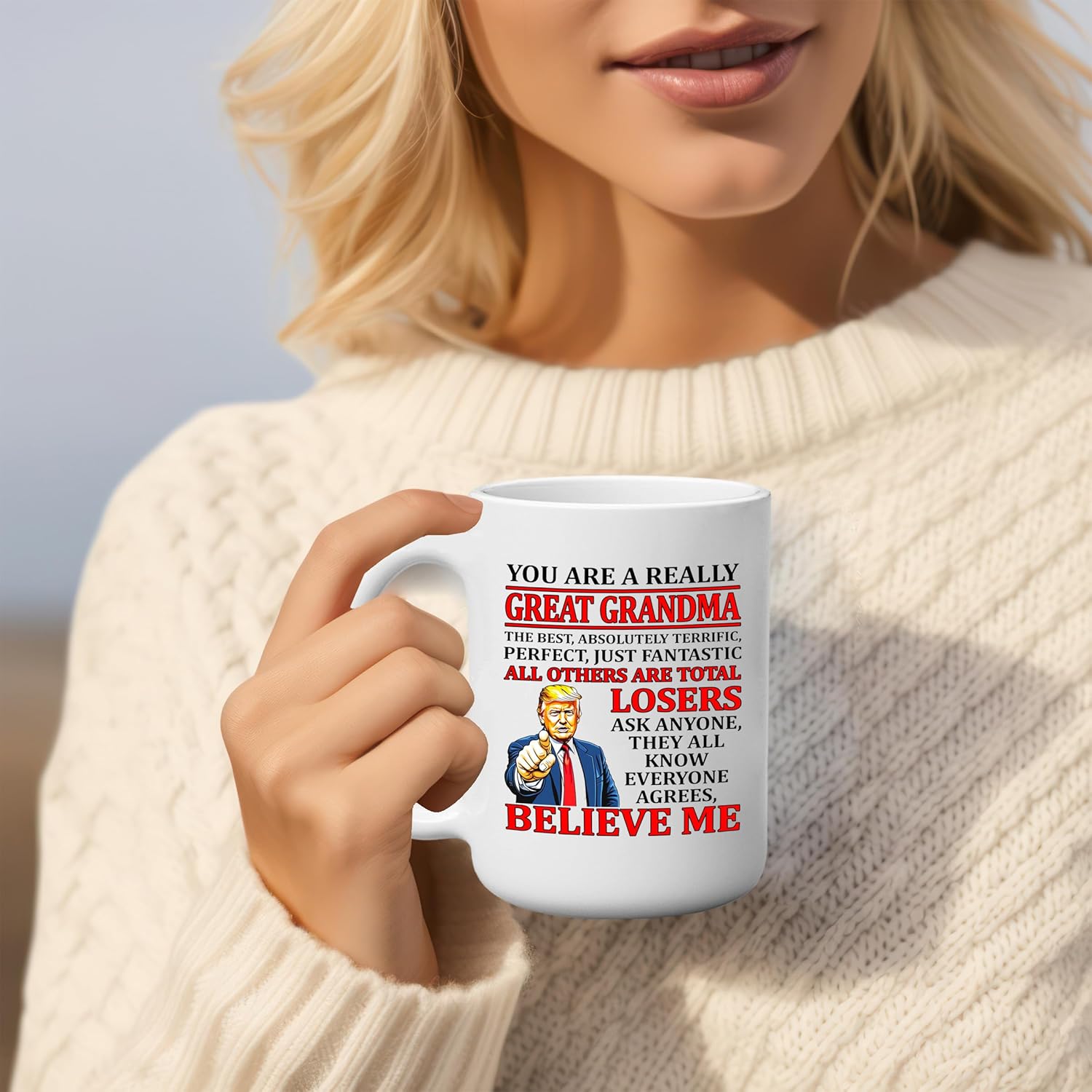 Grandmother Grandma Funny Sarcastic Coffee Mug Novelty Cup Great Gift Idea For Her (Grandma) - Image 4