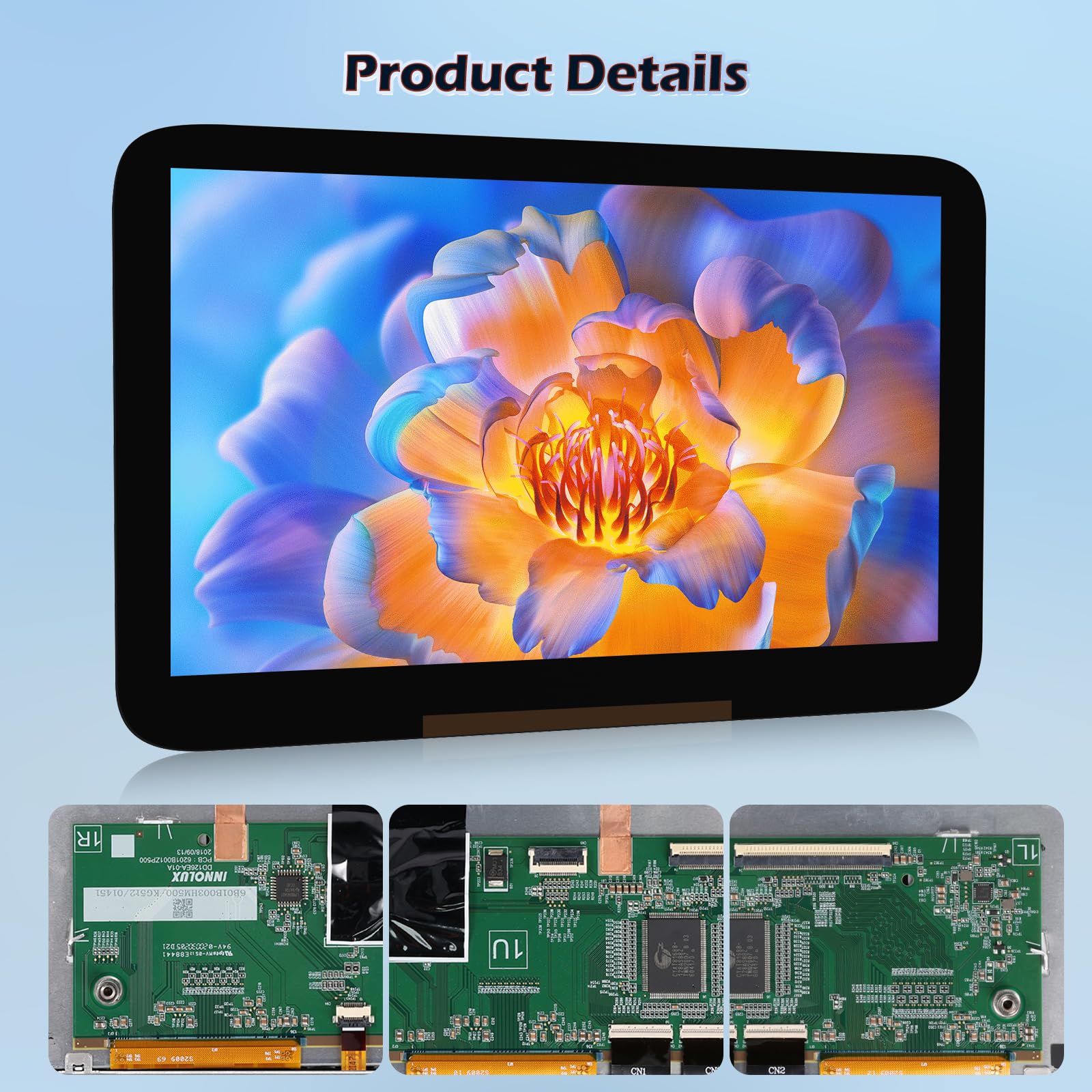 85100043 - Sistema de entretenimiento trasero con pantalla LCD de 12.6 pulgadas, compatible con Chevy Tahoe/Suburban, GMC Yukon, Cadillac Escalade 2021-2023, repuesto para reposacabezas de asiento