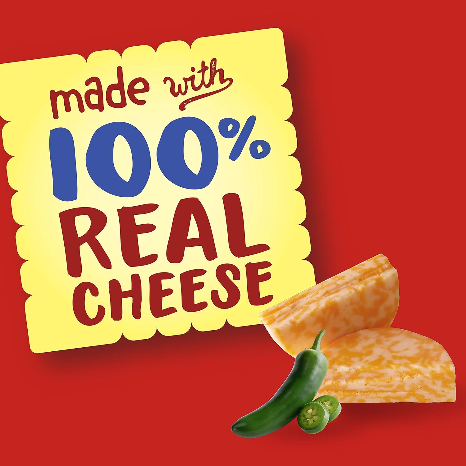 Cheez-It DUOZ Baked Snack Cheese Crackers, Jalapeno & Cheddar Jack, 12.4 oz Box(Pack of 12)