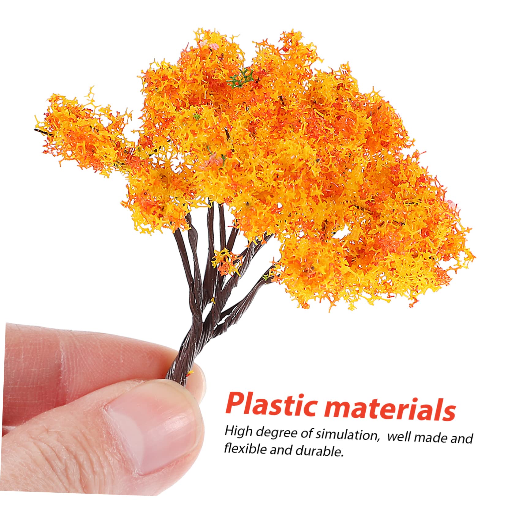 Cabilock 60 Piezas Árbol arboles para maquetas Decor arbol frutal Falso Tren paisajes arboles Adornos de terrario Mini arboles para Manualidades arboles en Miniatura para Jardin el plastico