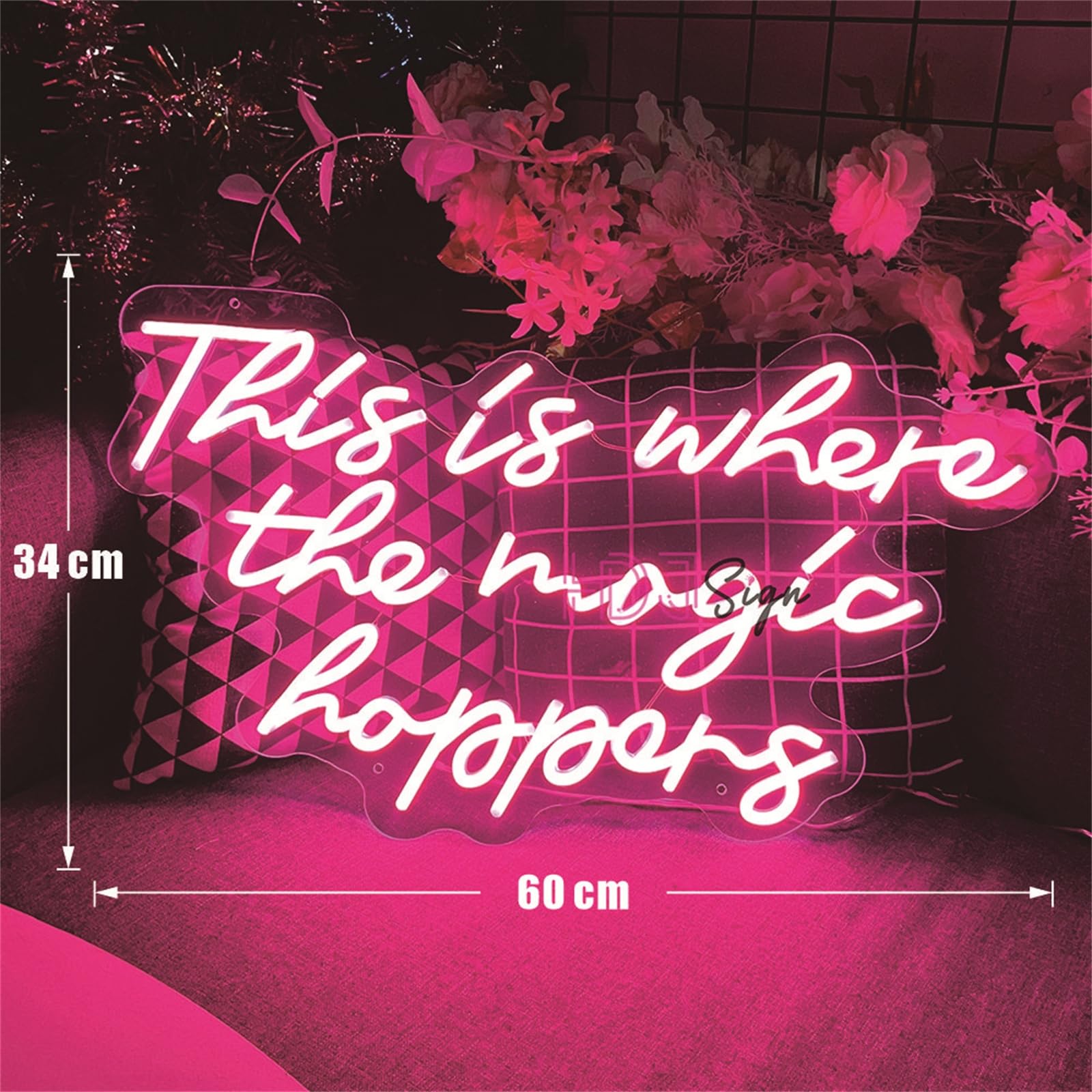 INGKE Mejor Juntos letreros Neon Letrero luz neón led Fiesta Bodas Luces neón habitación decoración Boda Letrero Colgar Pared con decoración Fiesta cumpleaños con Interruptor Regulable,E