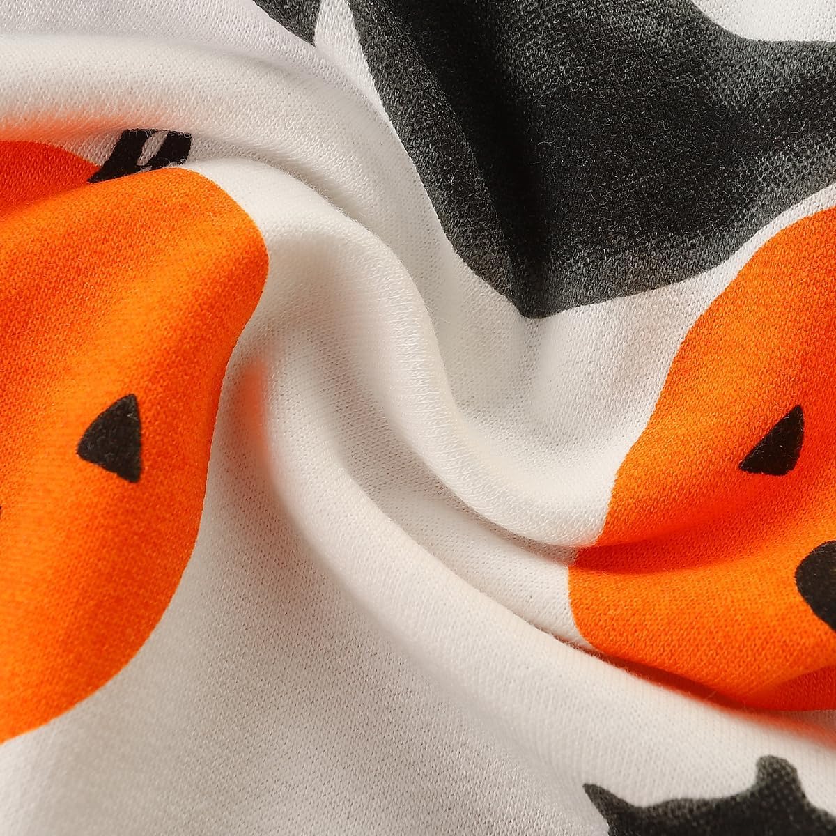 Funnymore Little Boy Halloween Sweatshirt Outfits Long Sleeve Shirt Fall Winter Top Clothing Clothes Bats and Pumpkins Size 7