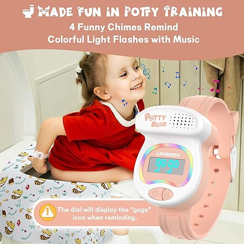 Miniatura 3 de Reloj para niños y niñas, temporizador para ir al baño y luces LED coloridas, música recuerda a los niños que es hora de ir al baño, regalo