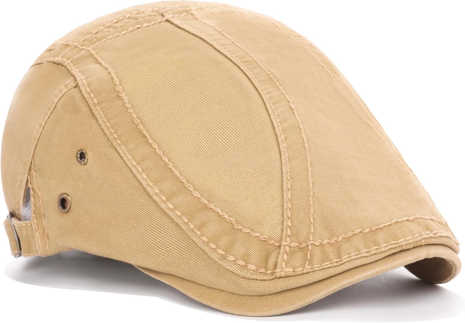 Men's Newsboy Hat, Cotton Breathable Style, Adjustable Gatsby Flat Cap, Ivy Driving Hats - Image 5