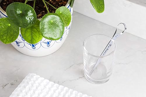 Miniatura 3 de Tongue Sweeper Modelo P de grado médico, apto para lavavajillas, limpiador de lengua de acero inoxidable, reduce el mal aliento y mejora el sabor,