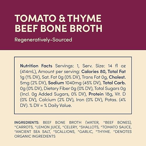 Miniatura 7 de Caldo de huesos de carne orgánico certificado FOND (jengibre Cleanse caldo de huesos de carne orgánico, paquete de 8)