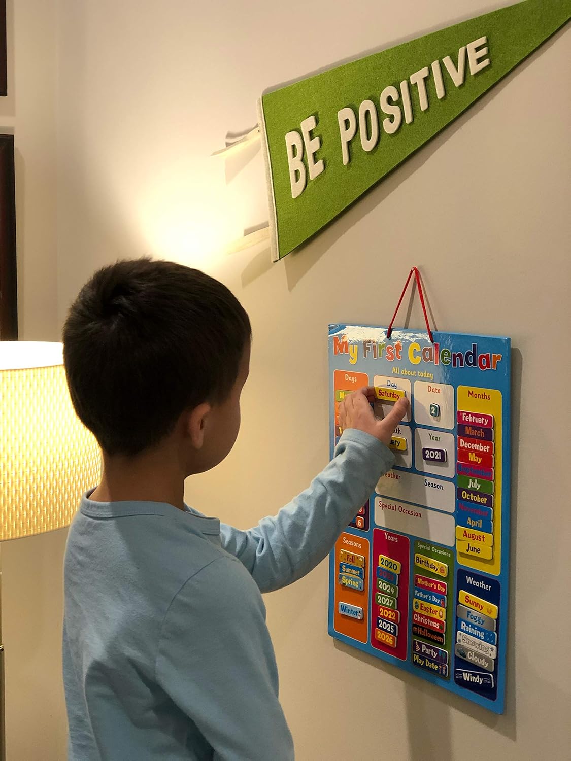 Buddy & Barney | MY FIRST CALENDAR | Magnetic Wall Weather Chart, for kids children educational (32 x 40cm) - Image 5