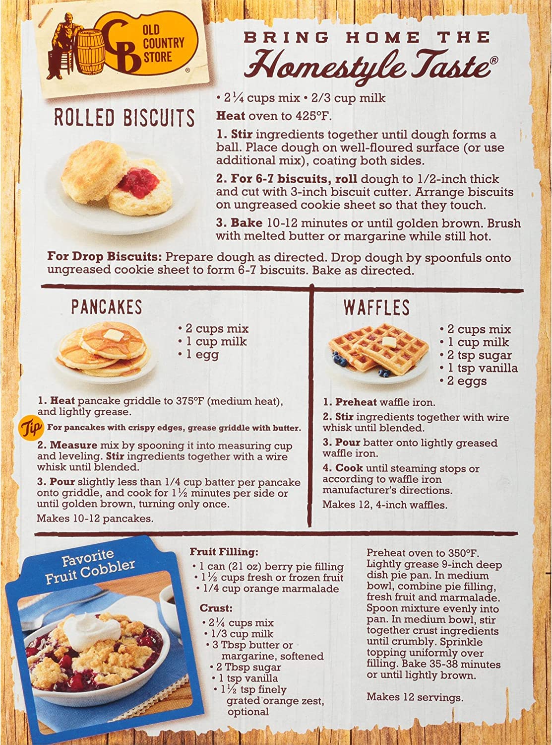 Cracker Barrel Old Country Store Buttermilk Baking and Pancake Mix 32 Ounce (Pack of 6)