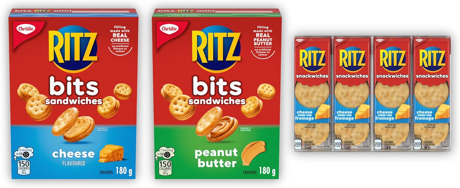 Ritz Bits Sandwiches Peanut Butter Flavour 180g with Ritz Bits