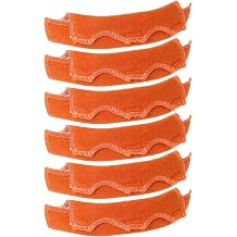 OCQOTAT 6 pcs Hard Hat Sweatband - القطن قبعة الثابت بطانة مع هوك وحلقة، قابلة لإعادة الاستخدام Hardhat Sweatband لخوذة المنشار، استبدال العصابات عرق قبعة الثابت، خوذة لحام، اكسسوارات قبعة صلبة
