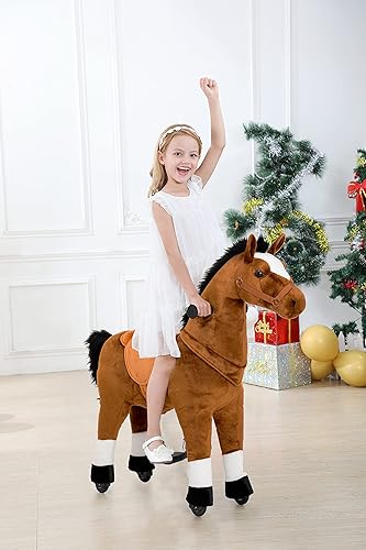 Miniatura 6 de Juguetes para montar a caballo, juguetes para niños de 4 a 9 años de edad, juguetes de animales de peluche de primera calidad, caballos que caminan