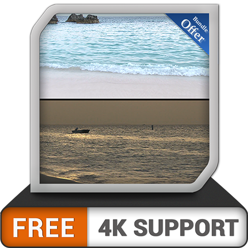playa y playa gratis día y noche: cambie su estado de ánimo con la salida del sol en la costa deslumbrante en su TV HDR 8k 4k y dispositivos de fuego como fondo de pantalla y tema para la mediación y