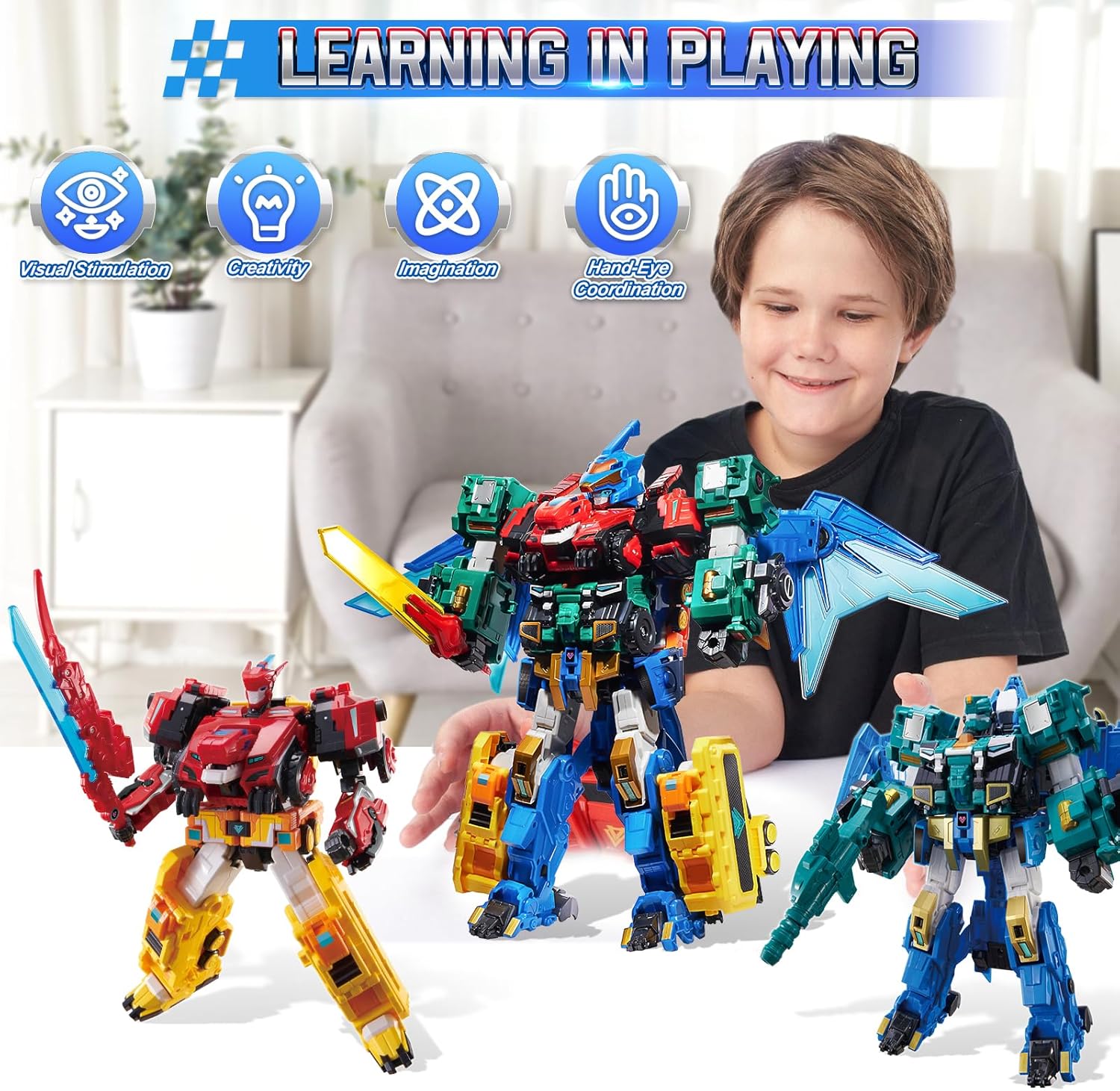 4 in 1 Transformable Mega Robot Metatron