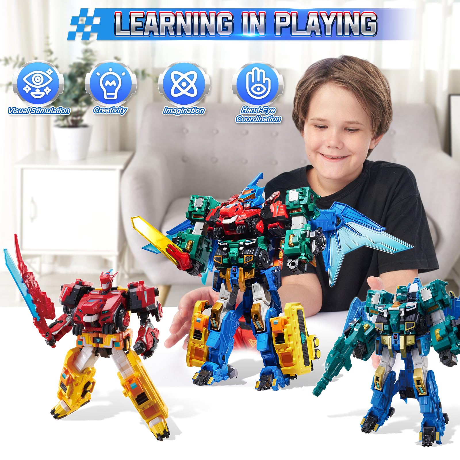 4 In 1 Transforming Robot Mega Robot Metatron, 16,1 Produktbild-Vorschau 6