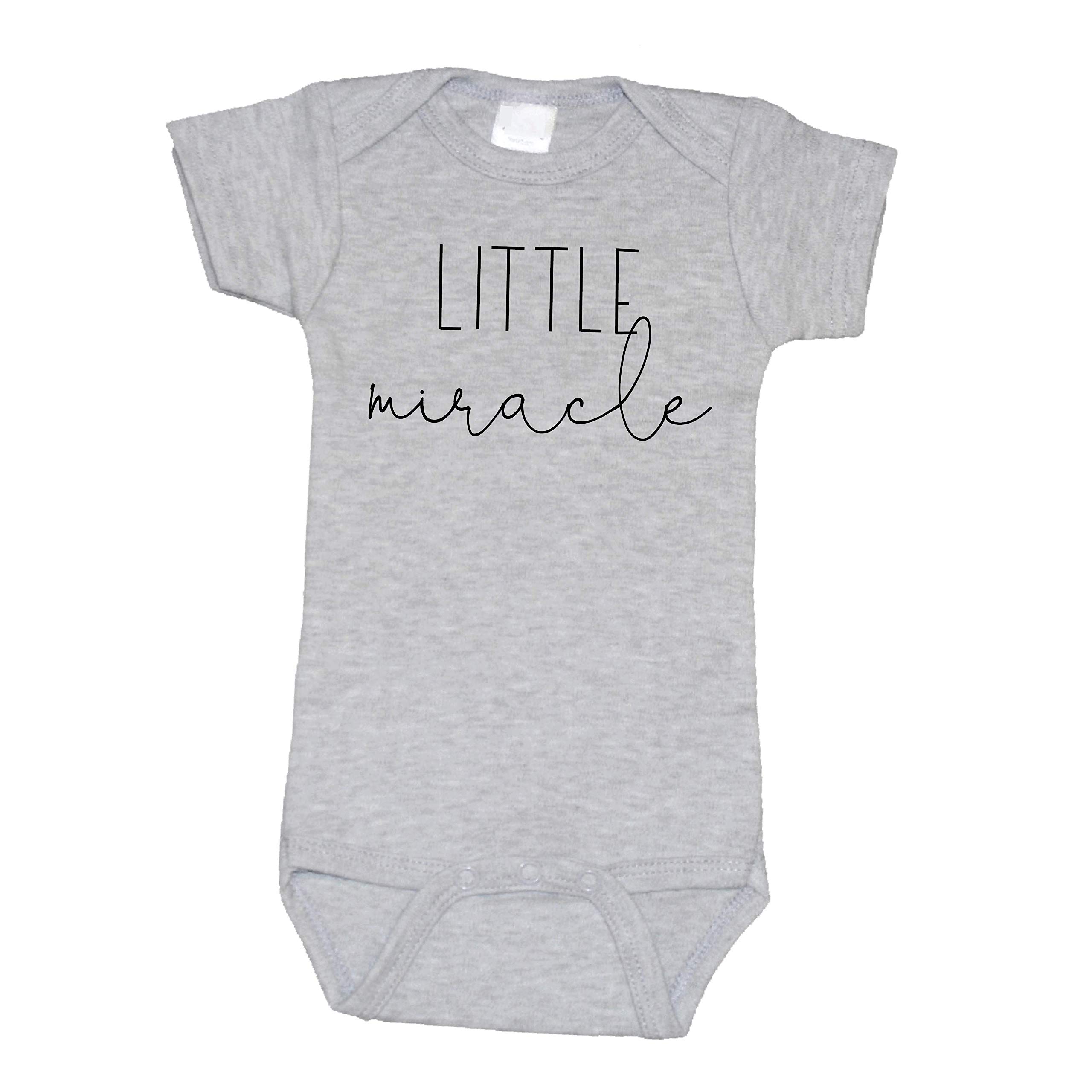 Bump and Beyond Designs Surprise Pregnancy Announcement Little Miracle Adult Womens Adult LEOTARD
