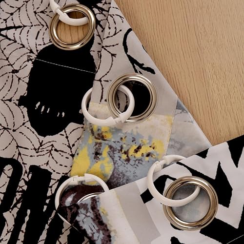 Miniatura 7 de EVENHUG Cortina de ducha de Halloween con ganchos, juego de cortina de ducha impermeable para baño, decoración temática de Halloween, 72 x 72