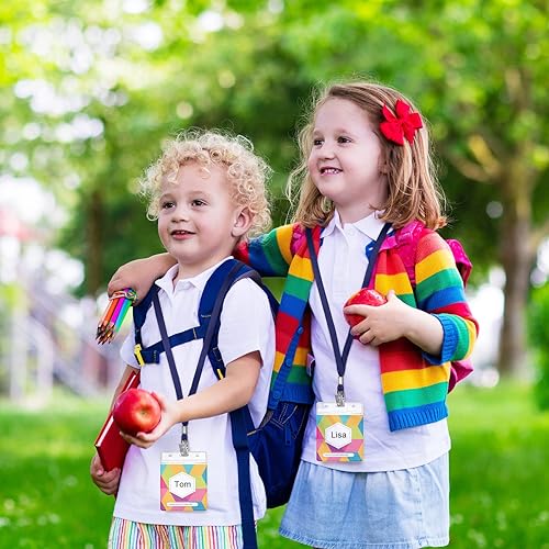Vista 19 de Marspark Cordones a granel con clip para cuello plano con gancho giratorio para tarjetas de identificación