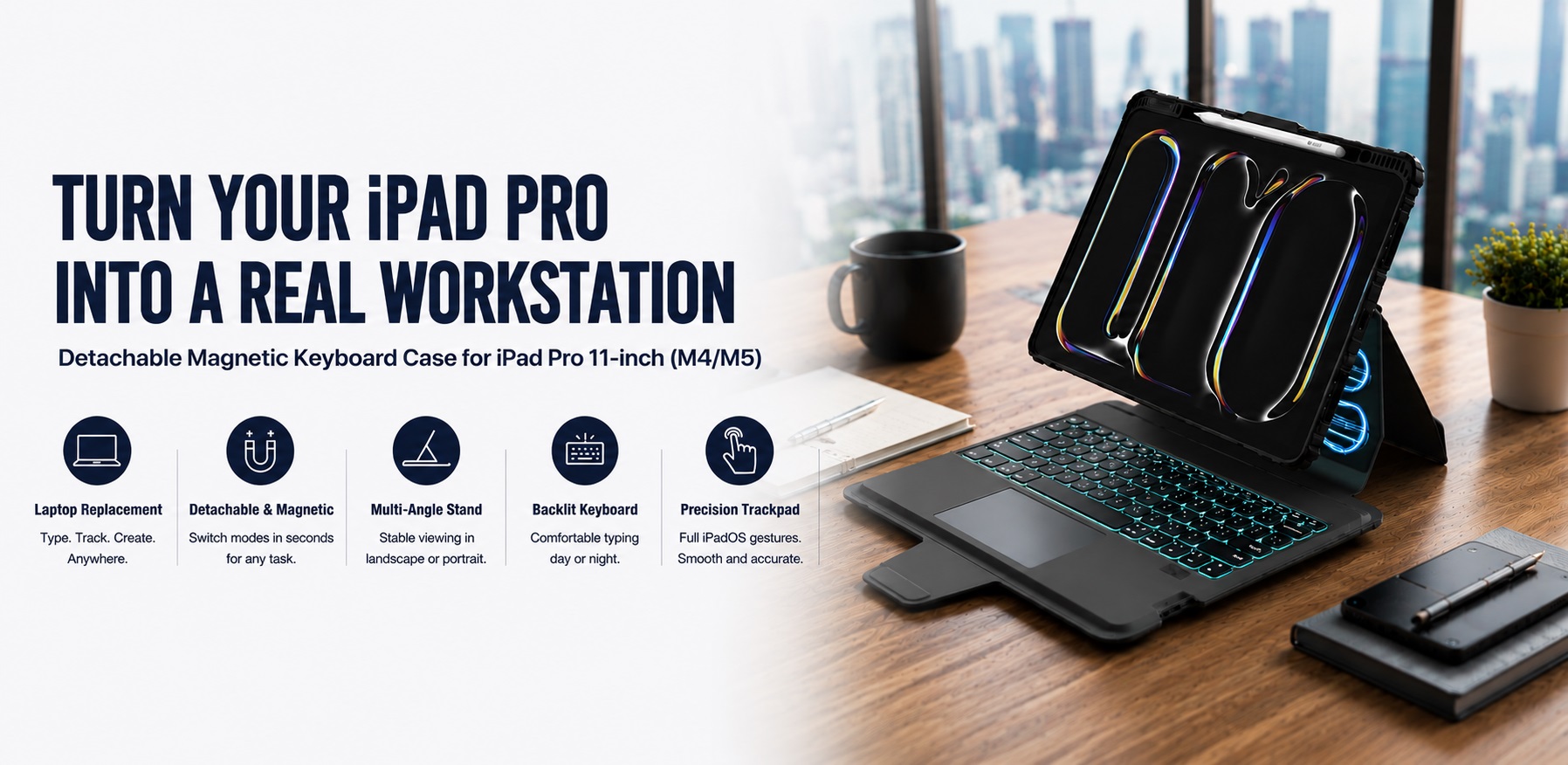 Amazon.com: Nillkin Magic Magnetic Keyboard Case for iPad Pro 11