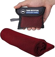 Vista 18 de Tough Outdoors Toallas de enfriamiento para cuello y cara, toalla de enfriamiento para el cuello para clima caliente, yoga, deportes, golf, sudor