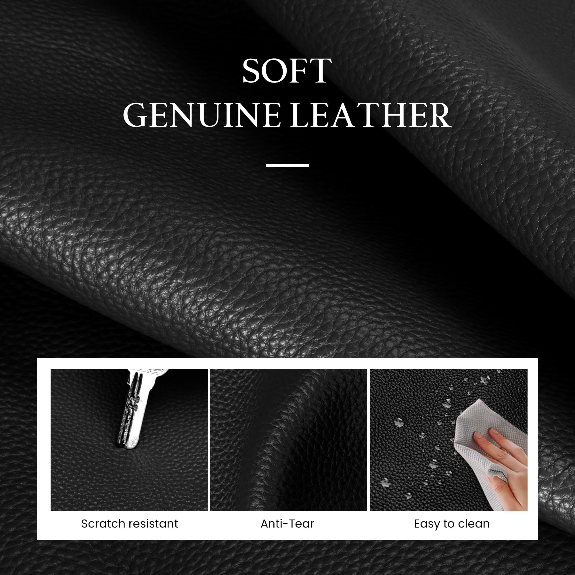 befen Laptop-Tragetasche aus echtem Leder für Damen, Schultertasche, Handtasche mit 38,1 cm (15 Zoll) Fach