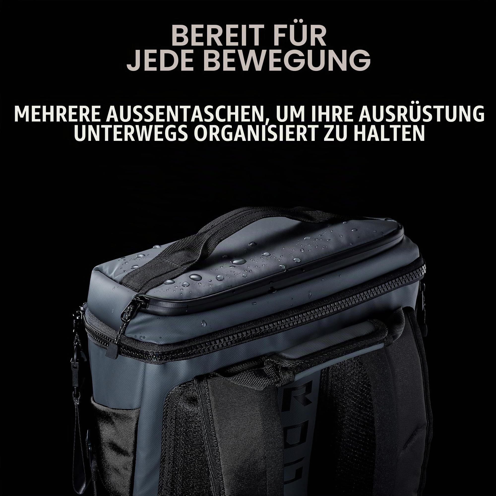 ASUS ROG Ranger Backpack BP2701 Cybertext Edition | Laptop Rucksack für Gaming Laptops bis zu 18 Zoll | 24L Volumen | wasserabweisend | robust und leicht | Cybertext Grey