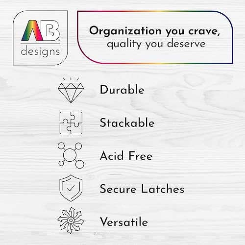 Miniatura 18 de AB Designs 6955ABDP Super Satchel 1 compartimento de núcleo abierto, contenedor apilable para organización de almacenamiento en el hogar, ciruela