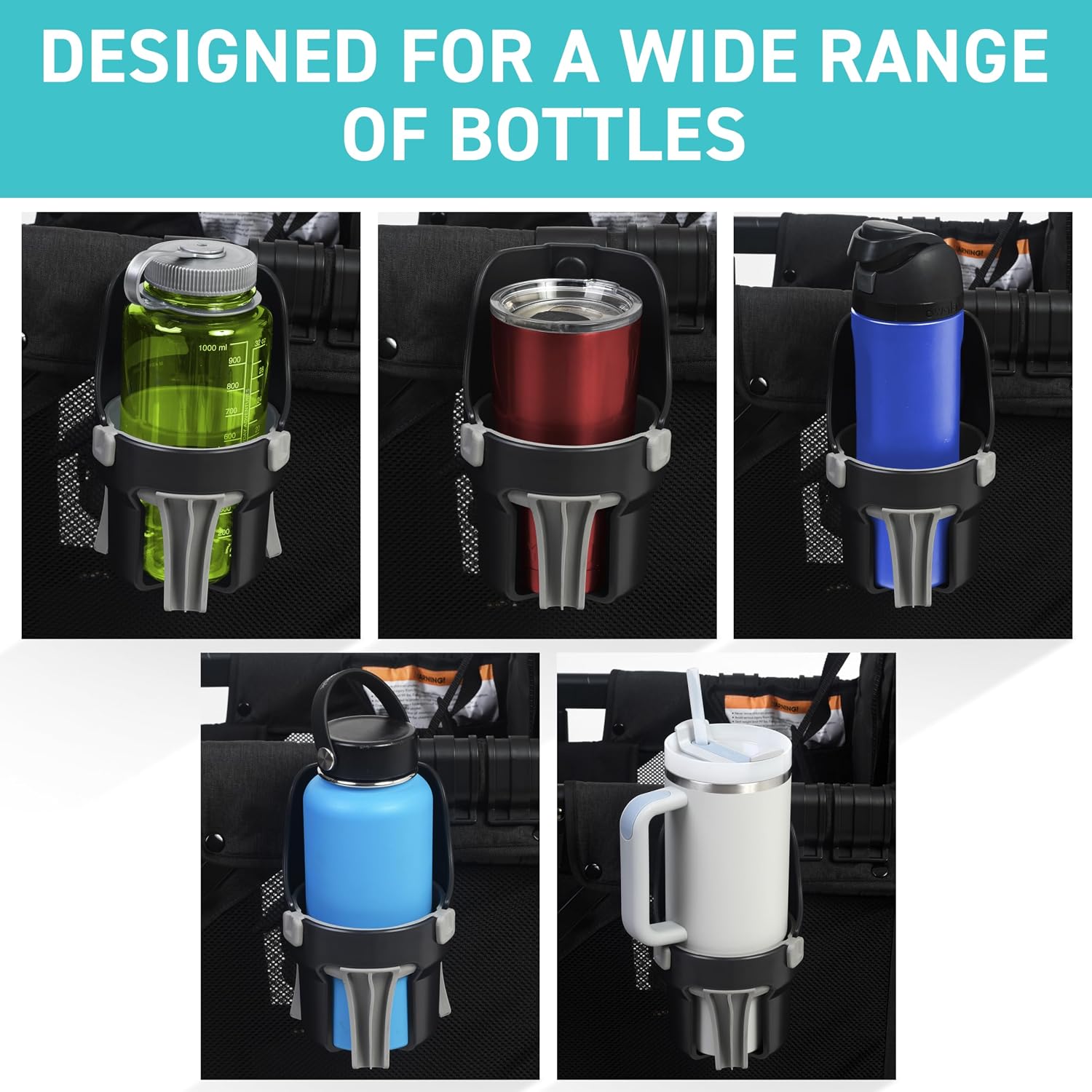 Large Cup Holder Compatible with Wonderfold Wagon - Large Cup Holder Attachment Designed for Wonderfold Wagon W2 and W4 Accessories