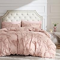 Vista 25 de Bedsure - Funda nórdica estilo bohemio tamaño Queen - Ropa de cama de lino transpirable y suave, funda de edredón lavable a máquina para todas