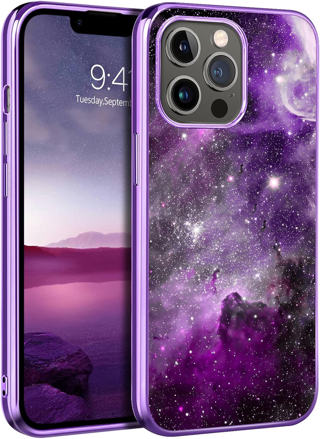 BENTOBEN iPhone 13 Pro Max Case, 13 Pro Max Case, Glow in The Dark Slim Soft Flexible Bumper