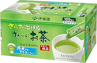 伊藤園 おーいお茶 抹茶入り緑茶 粉末 0.8g×100本 スティックタイプ