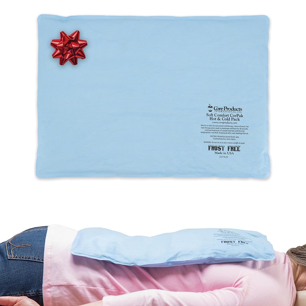Core Products Soft Comfort CorPak - Reusable Hot & Cold Therapy Pack, Ice Pack for Injuries, No-Frost Compress, Great Holiday Gift for Muscle, Back & Joint Pain Relief - 12.5 x 18.5, Made in USA