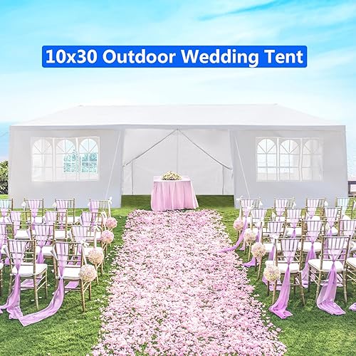 Miniatura 3 de Tienda de campaña para fiestas, cenador al aire libre, boda, patio, camping, cochera, toldo con paredes laterales extraíbles, tienda de campaña