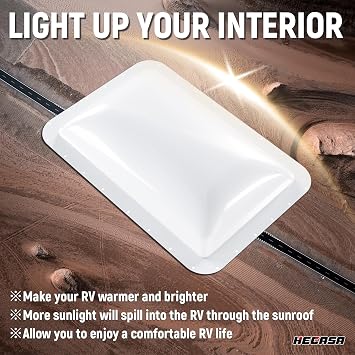 HECASA RV Skylight Replacement, 18 x 26 RV Skylight Cover Fit 14 x 22
