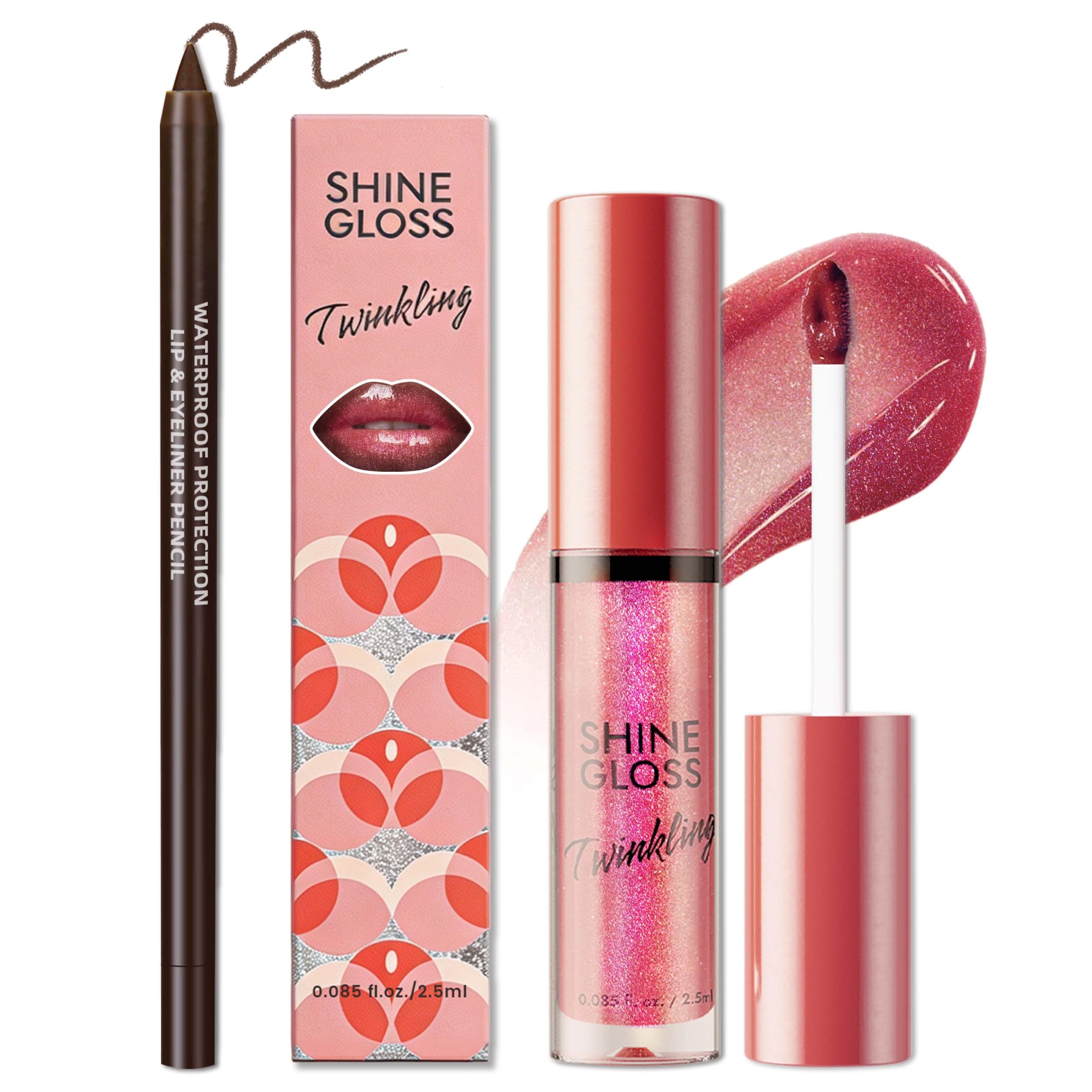 Nude Lip Combo: Gloss & Liner Kit -8 Nude Lip Combo: Gloss & Liner Kit -8